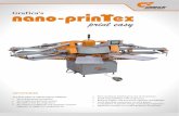 Nano Printex Brochure Jan 2012 - RH Solutions LLCan electric textile dryer (nano-Texdryer), on-line flash curing unit (nano-flashTex) and complete pre-press system. The latter is an