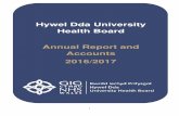 Hywel Dda University Health Board Annual Report and ...€¦ · invested further in medical education and training. Our NHS staff survey results show that more staff than ever before