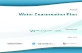 Water Conservation Plan - Waukesha Water · Water conservation is an important element in the City of Waukesha (City) long -range water supply strategy. To rely on water conservation