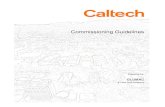 Caltech Commissioning Guideline · commissioning processes, activities, and requirements for all building elements and assemblies. This guideline provides the format that serves as