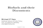 Biofuels and their Discontentsnature.berkeley.edu/~fcfallas/Files/Panel_IV_Climate_Change/O'Hare... · Berkeley X/11 O'Hare 22 Study Target year Shock size (109 L) ILUC factor (g