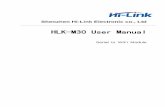 Shenzhen Hi-Link Electronic co., Ltd...Shenzhen Hi-Link Electronico.,Ltd Http:// Tel:0755-23152658 Fax:0755-83575189 Page 15 / 33 Pages 2 Function 2.1Wireless HLK-M30 can be configured