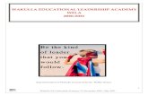 WAKULLA EDUCATIONAL LEADERSHIP ACADEMY WELA 2020-2021 · WELA 2020-2021. 2 Wakulla Ed Leadership Academy II: November 2020– May 2021 Dear Wakulla Educational Leadership Academy