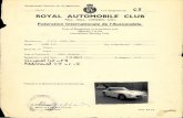 Fédération Internationale de l'Automobile · 2020. 9. 25. · Manufacturers Reference No. for Application F.I.A. Recognition No. ROYAL AUTOMOBILE CLUB PALL MALL, LONDON, s.w.l.