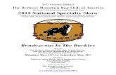 2013 National Specialty Show - BMDCA · 2013. 1. 8. · 2013 PLANNING BOOKLET The Bernese Mountain Dog Club of America 38th Annual / 36th Independent National Specialty Show 2013