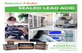 SEALED LEAD ACID - Batteries Plus Bulbs bpb sla catalog.pdf · The Power Sonic PDC series of deep cycle AGM batteries provide enhanced performance and excellent reliability in long