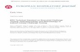 ERS Technical Standard on Bronchial Challenge Testing: Pathophysiology and Methodology ... · 2018. 10. 4. · diagnostic test for asthma, and can be used to understand the underlying