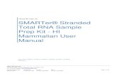 SMARTer® Stranded Total RNA Sample Prep Kit - HI Mammalian … Manual/SMARTer... · 2020. 12. 18. · Flowchart of SMARTer Stranded Total RNA Sample Prep Kit - HI Mammalian library