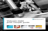 Videojet 1580 print sample guide - SORIM HOLDING · 2019. 7. 23. · The Videojet 1580 CIJ printer uses automatic select function to determine the suitable raster for the actual print