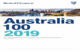 Australia 2019 - Brand Finance · 2020. 10. 13. · 10 Brand Finance Australia 100 January 2019 Brand Finance Australia 100 January 2019 11 Brand Value by Sector Sector Brand Value