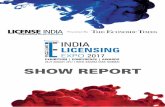 Post Show Report 01 - License India · Mancity FC, FC Barcelona, Roland & Garros, Shiv Naresh, Cycle Polo Federation of India, Muhammad Ali, Shaq captured the eye balls of the visitors.