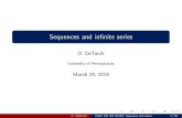 Sequences and infinite series - University of Pennsylvaniadeturck/m104/notes/week6.pdfSequences The lists of numbers you generate using a numerical method like Newton’s method to