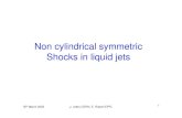 Non cylindrical symmetric Shocks in liquid jetsmcdonald/mumu/...15th March 2005 J. Lettry CERN, E. Robert EPFL 3 TT2a experiment-5 0 5-60 -40 -20 0 20 40 60 80 Hg jet velocity 12 m/s