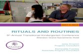 RITUALS AND ROUTINES - TKCalifornia...RITUALS AND ROUTINES 5th Annual Transitional Kindergarten Conference Janis Arnerich Program Consultant Esmeralda Fuentes Associate Program Consultant