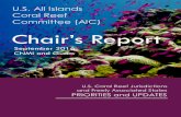 AIC CHAIR’S REPORT - U.S. All Islands Coral Reef Committee · Thriving coral reef ecosystems, effectively managed to protect their ecological, social, and economic value for future