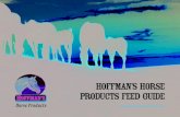 HOFFMAN’S HORSE PRODUCTS FEED GUIDE...development of foals Targeted amino acid nutrition that sole purpose is to build muscle 150-200 grams 150-200 grams 113 – 450 grams See Page