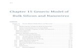 Chapter 15 Generic Model of Bulk Silicon and Nanowireshomepages.wmich.edu/~leehs/ME695/Chapter 15.pdf · Chapter 15 Generic Model of Bulk Silicon and Nanowires Contents Chapter 15