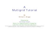 A Multigrid Tutorialcaam551/mgtut.pdfA Multigrid Tutorial By William L. Briggs Presented by Van Emden Henson Center for Applied Scientific Computing Lawrence Livermore National Laboratory