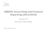 Session 17 Accounts Receivable - My LIUCmy.liuc.it/MatSup/2015/A86045/Slides Session 17.pdf1. Financial repor,ng under IFRS 15. Inventories 2. Financial analysis and raos 16. Review