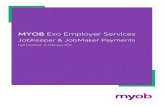 MYOB Exo Employer Services - JobKeeper Payment Exo...MYOB Exo Payroll does not currently explicitly handle STP reporting of salary sacrificing allowances. Below is our suggested workaround,