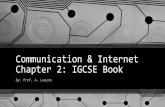 Communication & Internet · 2020. 9. 14. · 2.03 –Internet Principles of Operation Internet Address –IP address networks and the internet use transmissions-controlled protocols