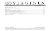 VOL. 32 ISS. 18 MAY 2, 2016 VOL TABLE OF CONTENTS Register …register.dls.virginia.gov/vol32/iss18/v32i18.pdf · 2016. 4. 26. · Volume 32, Issue 18 Virginia Register of Regulations