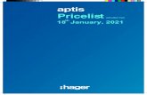 Pricelist with effect from th · aptis 18 January, 2021 Pricelist with effect from. th. The reliable partner for intelligent solutions. One family. The world is changing, and we are