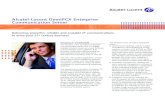 OmniPCX Enterprise datasheet - ref. ENT2913070913 - EN …Openness, interoperability and integrated solutions. TheOmniPCX Enterpriseintegratesopenstandards andstate-of-the-arttechnologies