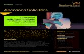 Abensons Solicitors - SpeechWrite · 2017. 12. 5. · Abensons Solicitors, a professional law firm based in Liverpool, with over 40 lawyers, paralegals and support staff, was looking