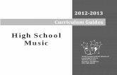 High School Music - greeleyschools · Sheet Music . Greeley-Evans School District 6 Page 6 of 14 2012-2013 High School Music Curriculum Guide . ... (renaissance or baroque, ‘80s