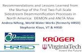 Recommendations and Lessons Learned from the Startup of ......Recommendations and Lessons Learned from the Startup of the First Two Full-Scale Sidestream Deammonification Processes