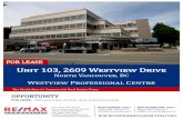 Unit 103, 2609 Westview Drive - FormanPilkington.com LEASE... · 2019. 4. 17. · Unit 103, 2609 Westview Drive, North Vancouver, BC FOR LEASE - 920 square feet of retail space in