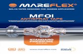 MF01 Antispray Tape - new leaflet A4 S · The Mareflex MF01 tape was designed with the aim of protecting pipeline installations against leakage in accordance with the latest SOLAS