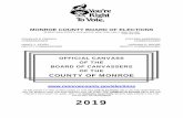 MONROE COUNTY BOARD OF ELECTIONS Book 2019.pdf · having canvassed the votes cast at the Primary Election held in this state on the 25th day of June, ... Independence Party COUNTY