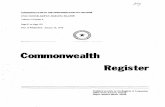 1979 Number 04 Jan 16 - CNMILRC | HomeThe Commonwealth Register is editorially oqanized according to tbe Commonwealth or other agency isdq the documents published or having an immediate