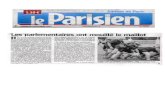 LE PARISIEN 7 SEPT 2007 - XV du Parlement · Title LE PARISIEN 7 SEPT 2007 Author: Patrice Created Date: 9/8/2007 12:00:00 AM