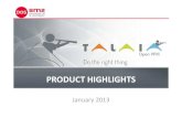 TALAIA OpenPPM product highlights ENG OpenPPM product...TALAIA OpenPPMallows adaptive planning (progressive elaboration) 6 Project Status Meaning within TALAIA OpenPPM Available fucntionality