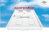 suredor - New Conservatory Roofs · 2016. 4. 17. · FULLEX LOCKING MECHANISM SW73020 STAINLESS STEEL HINGES OR CHALLENGER FLAG HINGES PAGE 3 1mm THK. INTUMESCENT ... T E E L R E