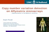 Copy number variation detection on Affymetrix microarrays CGH 2009/Rolph Pfundt.pdf · MR/MCA Mental retardation (IQ