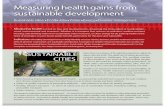 Measuring Health Gains · 2020. 10. 17. · Measuring health gains from su stainable d evelopment Sustainable cities Food Jobs W ater Energy Disaster management Measuring health can