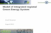Model of Integrated regional Green Energy System...indicators 2. Preparing and using inquiry forms to collect and find the value of indicators in local area 3. Developing an integrated