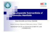 Pseudoparallel Submanifolds of Kenmotsu ManifoldsOn the other hand, C. Murathan, K. Arslan and R. Ezentaşdefined submanifoldsin 2005satisfying the condition (3) This kind of submanifolds