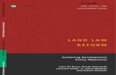 LAW, JUSTICE, AND DEVELOPMENT SERIESdocuments1.worldbank.org/.../pdf/374480Land0law01PUBLIC1.pdf2.9 Land Administration Projects 28 2.10 Land Reform 47 2.11 Natural Resource Management