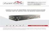 HDMI H.264 IP MATRIX DECODER/ENCODER OVER CAT/X WITH … · 2016. 1. 5. · We recommend any Network Switches with 1GB POE IGMP v2.0 support . Tested and configured on the below models