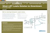 West LRT Booklet - Edmonton€¦ · March 2011 West LRT Lewis Estates to Downtown Concept Plan contributed to develop the plan that defines: • where the LRT tracks will fit within