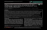 Differential expression of galanin in the cholinergic ... · Differential expression of galanin in the cholinergic basal forebrain of patients with ... disease (PD), Parkinson’s