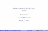 Part1 P.Piacquadio...Microeconomics3200/4200: Part1 P.Piacquadio p.g.piacquadio@econ.uio.no August21,2017 P. Piacquadio (p.g.piacquadio@econ.uio.no) Micro 3200/4200 August 21, 2017