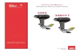 3585 3585PT (HK1080) - Huck Tools · 2015. 10. 21. · 3585 FAMILY HYDRAULIC INSTALLATION TOOLS (HK1080) Alcoa Fastening Systems 4 I. GENERAL SAFETY RULES: 1. A half hour long hands-on