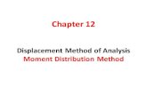 Displacement Method of Analysis: Moment Distribution Methodsite.iugaza.edu.ps/marafa/files/Chapter-12-2019.pdfDistribution Factor (DF) If a moment M is applied to joint A, that will