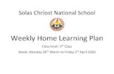 Weekly Home Learning Plan - Solas Chriost National Schoolsolaschriost.ie/files/Home-Learning-Plans-Week-3-5th.pdf · 2020. 3. 30. · Maths 1. Mental Maths: Mental Maths week 26 Children